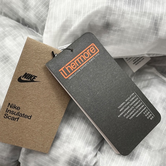 NWT Nike Insulated Scarf Marble White Gray - Picture 5 of 13